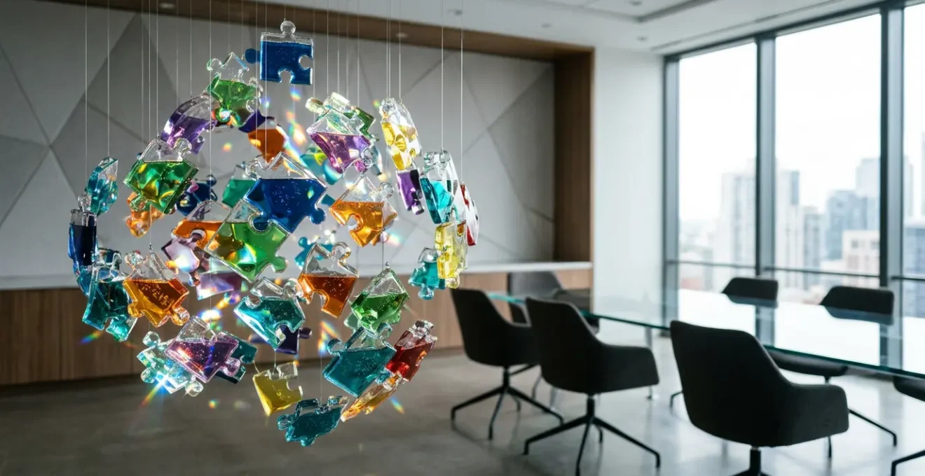 Visual metaphor of curriculum design for corporate training teams