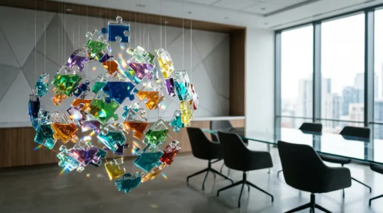 Visual metaphor of curriculum design for corporate training teams