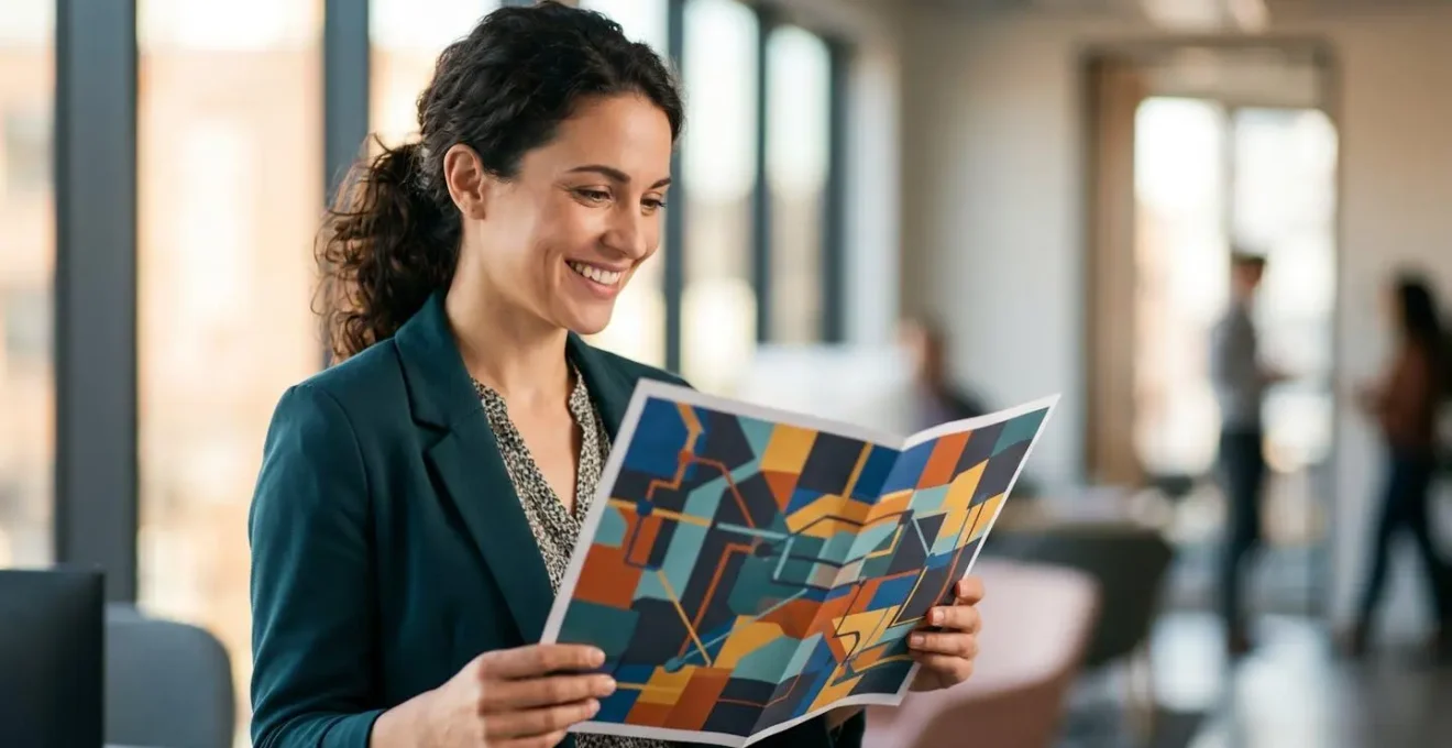 Creative visualization of office scavenger hunt activities