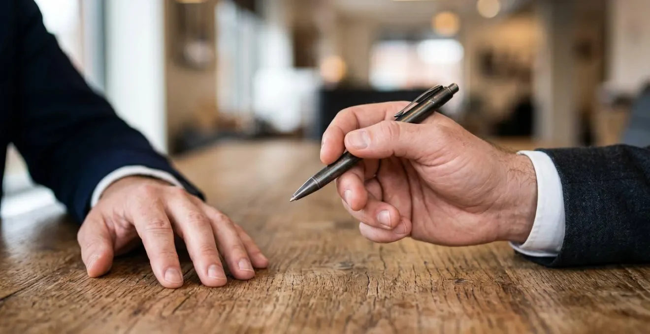 Close-up detail showing engagement signals in professional conversation