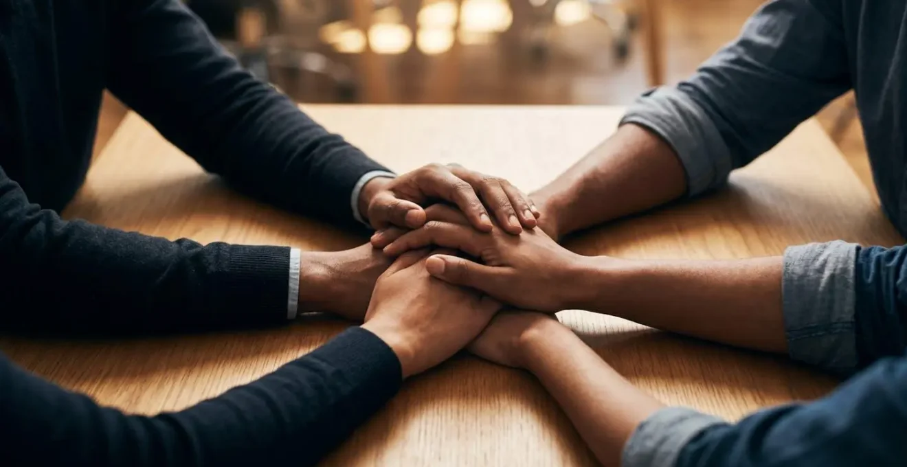 Diverse group of managers in training workshop practicing inclusive communication techniques